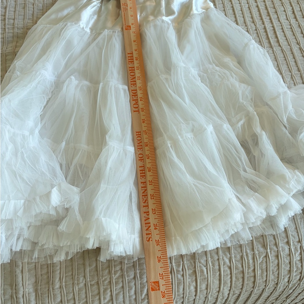 🤍NEWSeamstress Of Bloomsbury🤍White Tiered Tulle Petticoat - Picture 9 of 11
